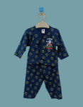 Kids Buttoned Down Printed Pajama Set