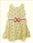 Kids Yellow Color Floral Printed Cotton Print Fit & Flare Dress Buy Girls Frock Online