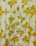 Women’s Light Yellow Floral Printed Round Neck Cotton Kurti