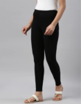 Women’s Black Color Ankle Length Stretch Legging