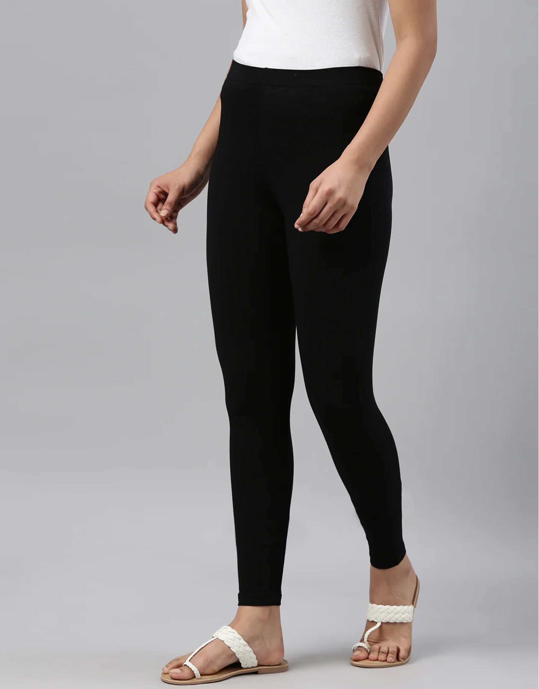 Plus Size Women's Ankle-Length Essential Stretch Legging by