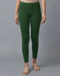 Women’s Green (Myrtle) Color Ankle Length Stretch Legging