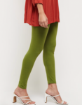 Women’s Greenish Yellow (Fern Frond) Color Ankle Length Stretch Legging